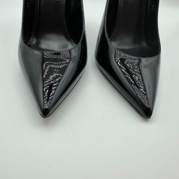 YSL OPYUM pumps black patent chrome heel size 41 with box and bags - Picture 7 of 16